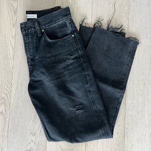 Anine Bing Gray Distressed Denim - Size 24